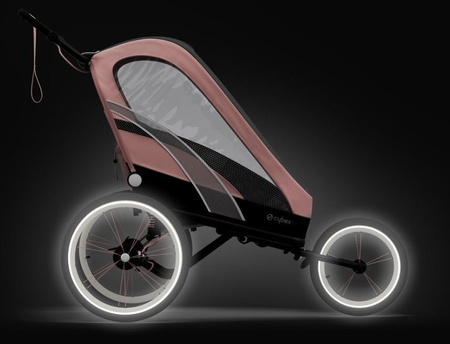 Cybex Zeno Siedzisko Przyczepki Do Biegania Do Roweru Cybex Sports Silver Pink