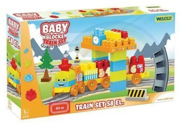 Wader Baby Blocks kolejka 2,24 m - 58 el.