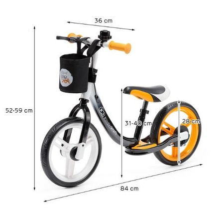 KinderKraft Space Rowerek Biegowy Orange