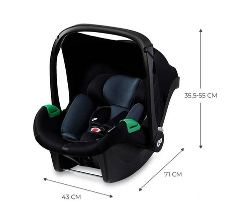 Kinderkraft Mink Pro I-Size Fotelik Samochodowy 0-13kg Czarny