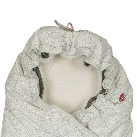 Lodger Wodoodporny Zimowy Śpiworek Do Wózka Szary Taslon Drizzle