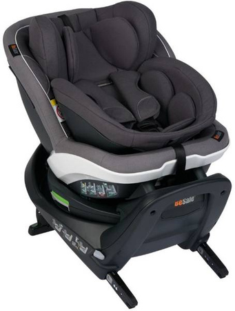 BeSafe Izi Turn B i-Size Fotelik Samochodowy Obrotowy 0-18 kg Metaliczny Melange 02