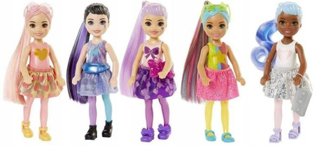 Barbie Color Reveal Brokatowa Chelsea Lalka Ast CDU GWC59