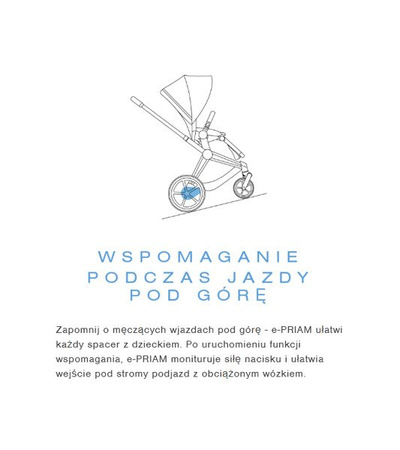 Cybex ePRIAM Rama w zestawie ze Stelażem Siedziska Matt Black E-PRIAM