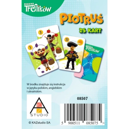 Trefl Karty Piotruś Rodzina Treflików