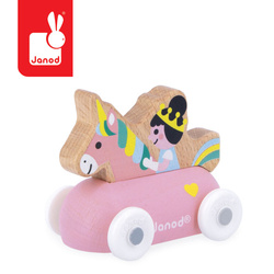 Janod Pojazd Księżniczka i jednorożec Zaczarowane królestwo Cross Roads 12m+