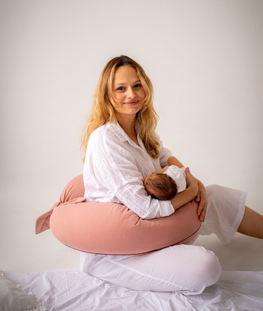 Puuki Nest Poduszka Ciążowa Uniwersalna Herbaciana Róża