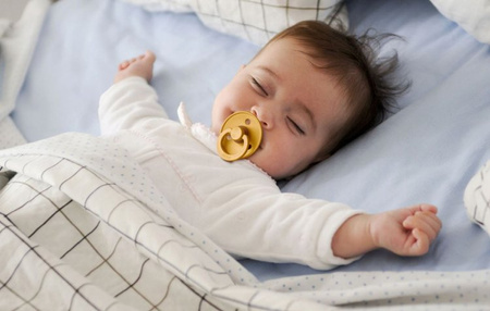 Bibs Smoczek Uspokajający Kauczukowy r. L Mustard