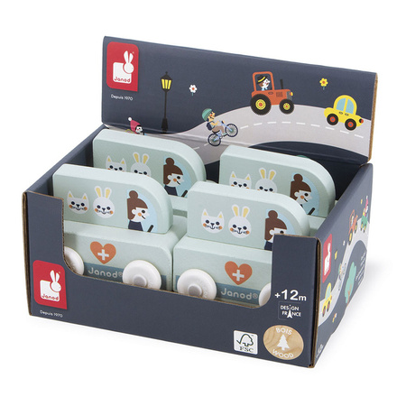 Janod Pojazd Samochód weterynarza Góry Cross Roads 12m+