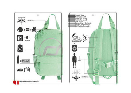 Scootandride Plecak Na Hulajnogę Dla Dzieci 9l 1-5 Lat Kiwi