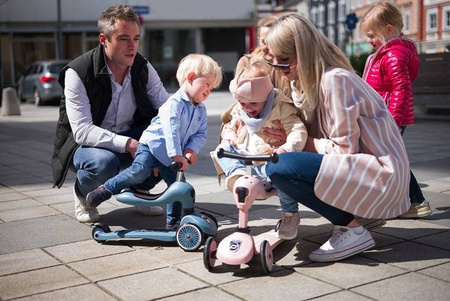 Scootandride Highwaykick 1 Jeździk i Hulajnoga 2w1 1-5 lat Rose + Canpol Babies Termoopakowanie