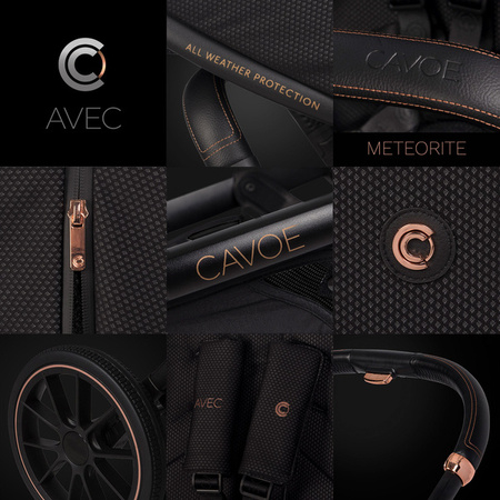 Cavoe Avec 2024 Wózek Spacerowy Bliźniaczy Meteorite