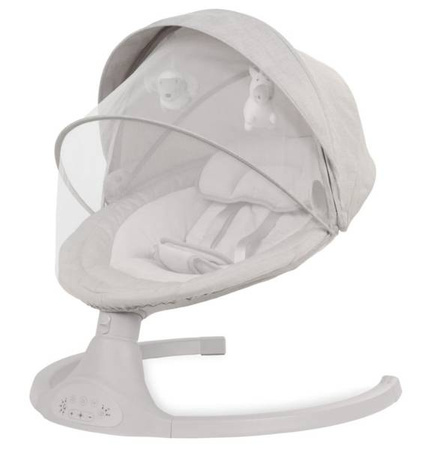 Kidwell LUXI Leżaczek Bujaczek Elektryczny 2w1 Light Melange