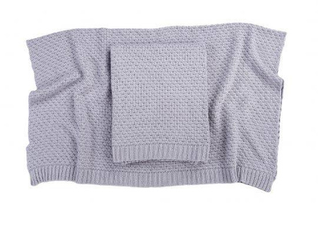 Poofi Kocyk Bambusowy Całoroczny Srebrzysty Szary PF 973