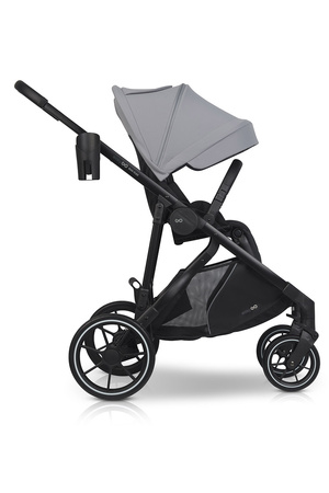 Easy Go Duoflex Wózek Głęboko-Spacerowy Bliźniaczy Rok po Roku Cloudy Gray 1 Siedzisko 1 Gondola