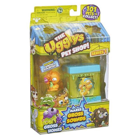 Tm Toys The Ugglys Pet Shop - Mini Paskudniak Gross Goldfish z Domkiem Mix Wzorów
