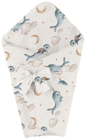 Waldin Kołdra Bambusowa 75x75 Wieloryb Beżowy