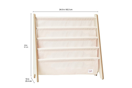 3 Sprouts Stojak Na Książki Leniwiec Grey