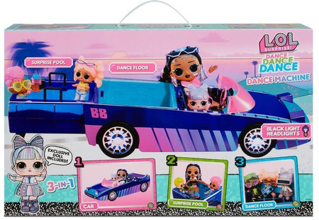 L.O.L. lol Surprise Dance Machine Laleczka + Samochodzik 577409