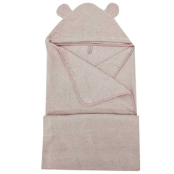 Eko Bawełniane okrycie kąpielowe 100x120 cm Róż