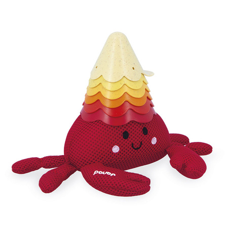 Janod Zabawka do kąpieli krab z muszelkami 10m+