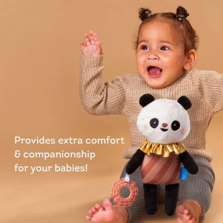 Taf Toys Pluszowa Panda Pamela – miękka przytulanka z gryzakiem dla niemowląt