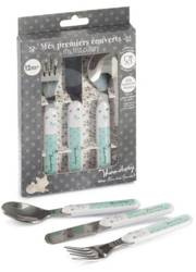 Thermobaby - Sztućce stalowe 12 m+ Forest / Miętowy