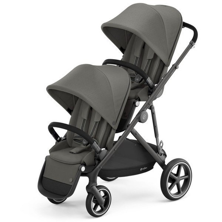 Cybex Gazelle S Wózek Bliźniaczy Soho Grey rama Black