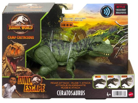Mattel Jurassic World Dinozaur Ceratosaurus Ryczący GWD06 HCL92