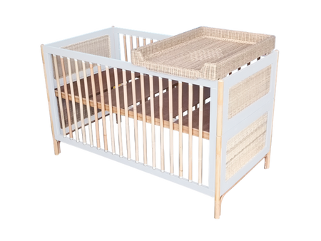 Theo Bebe Oceania Wielofunkcyjne Łóżeczko Ratanowe 70x140cm Neige