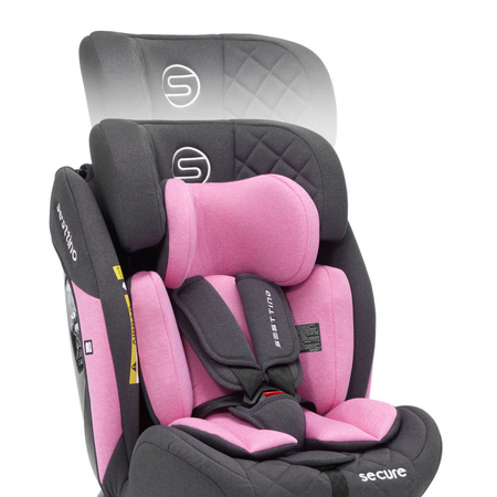 Sesttino SecurePro Fotelik Samochodowy Pink 0-36 kg