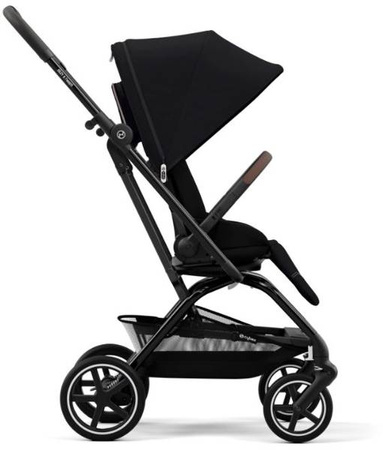 Cybex Eezy S Twist + Plus 2 Wózek Spacerowy Czarna Rama Leather Moon Black 2023