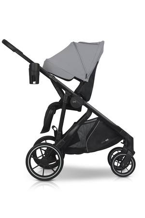 Easy Go Duoflex Wózek Głęboko-Spacerowy Bliźniaczy Rok po Roku Cloudy Gray 1 Siedzisko 1 Gondola