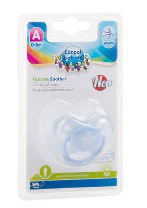 Canpol Babies Pastelove Smoczek Uspokajający Silikonowy Symetryczny 0-6m