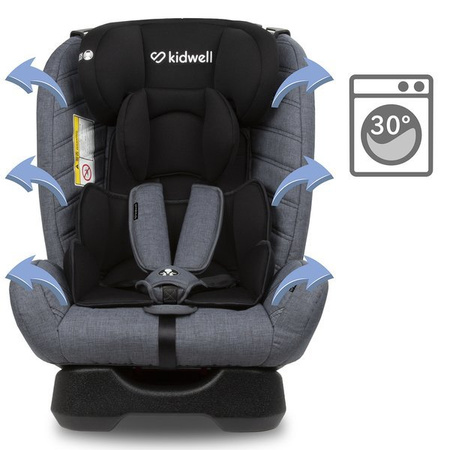 Kidwell MAVER - Fotelik Samochodowy 0-36 kg Grey