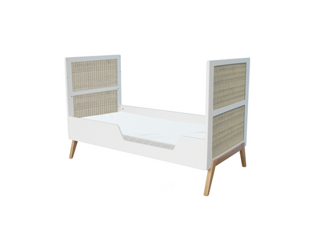 Theo Bebe Marelia Wielofunkcyjne Łóżeczko Ratanowe 70x140cm Neige