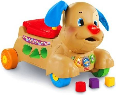 Fisher-price Ucz Się I Śmiej! Chodzik-jeździk Szczeniaczka Uczniaczka Pchacz Zabawka Edukacyjna Dla Dzieci X6838