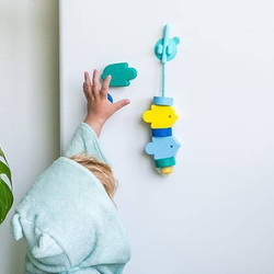 Quut Klocki piankowe do nawlekania do kąpieli Beedi Fish