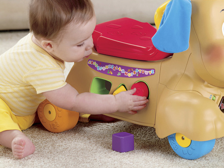 Fisher-price Ucz Się I Śmiej! Chodzik-jeździk Szczeniaczka Uczniaczka Pchacz Zabawka Edukacyjna Dla Dzieci X6838