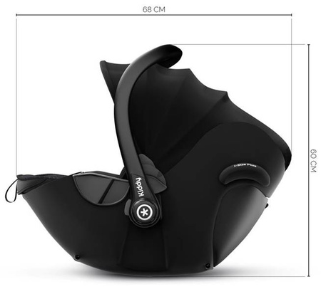 Kiddy Evoluna I-Size 2 Fotelik Samochodowy 0-13kg Midnight Black