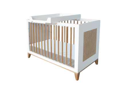 Theo Bebe Nami Łóżeczko Ratanowe 60x120cm Neige