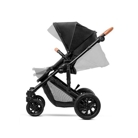 Kinderkraft Prime Wózek Głęboko-Spacerowy 3w1 + Mommy Bag Black