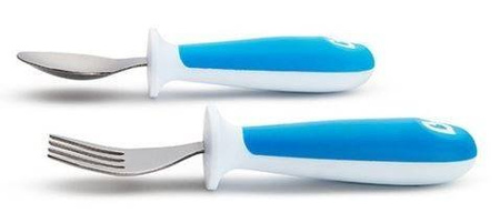 Munchkin Zestaw Upominkowy z Talerzykiem, Sztućcami i Kubkiem Niebieski