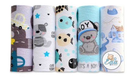 Ega Zestaw Pieluch Flanelowych 5-pak 70/80 5745