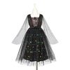 Souza! Kostium sukienka tiulowa z cekinami i lampkami LED czarownica Agatha 8-10 lat