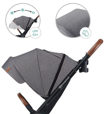 Kinderkraft Evolution Wózek Spacerowy + Cocoon Platinum Grey