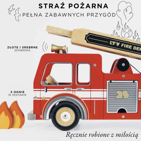 Le Toy Van Drewniany Wóz Strażacki
