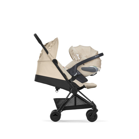 Cybex Coya Wózek Spacerowy Simply Flowers Nude Beige + Cybex Coya Moskitiera Black