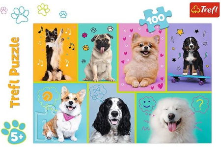 Trefl W Świecie Piesków Puzzle 100 Elementów