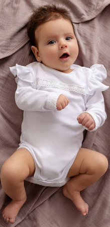 Makoma Body Białe Długi Rękaw Paris Girl 62